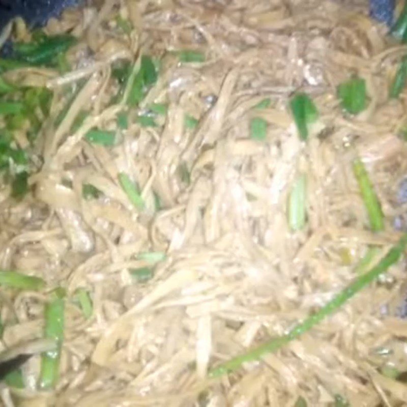 Step 3 Final Product Stir-fried Dried Bamboo Shoots with Pepper