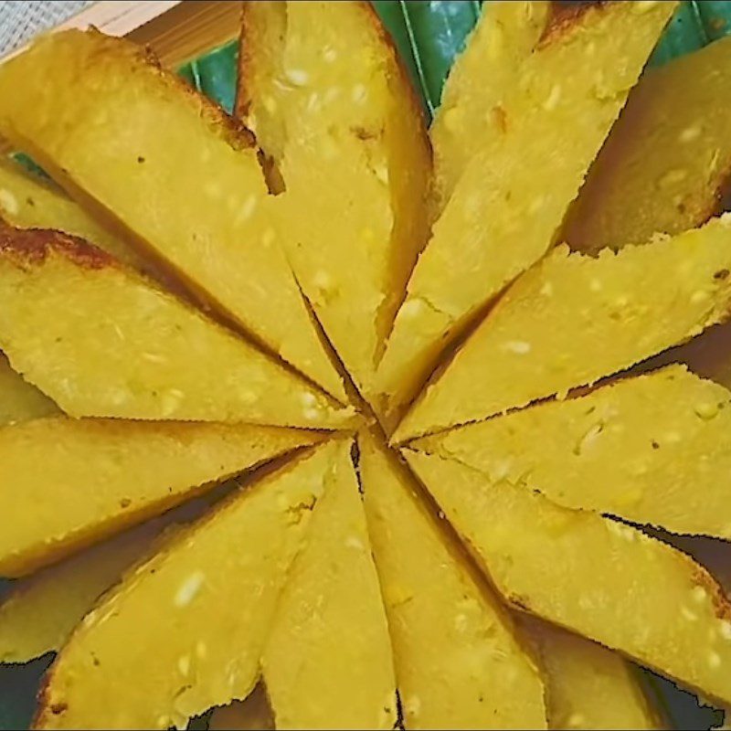 Step 6 Finished Product Baked Cassava Cake with Durian