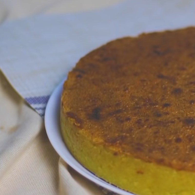 Step 6 Finished Product Baked Cassava Cake with Durian