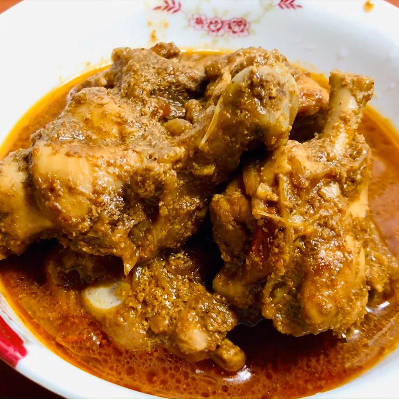Step 6 Final Product Chicken curry cooked with fresh milk