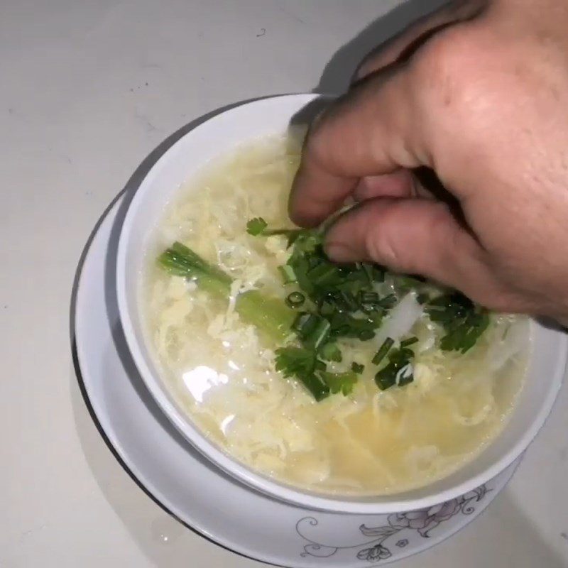 Step 3 Finished Product Cabbage Egg Soup