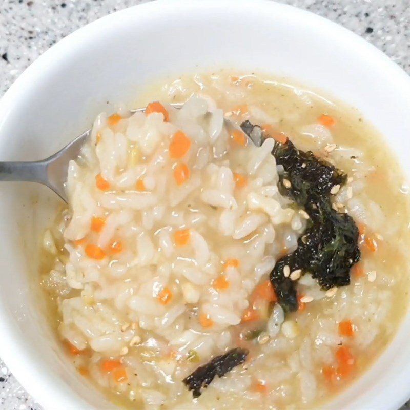 Step 5 Final Product Abalone carrot porridge for baby
