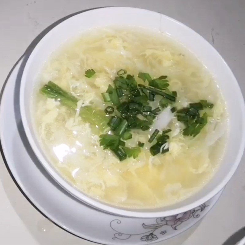Step 3 Finished Product Cabbage Egg Soup