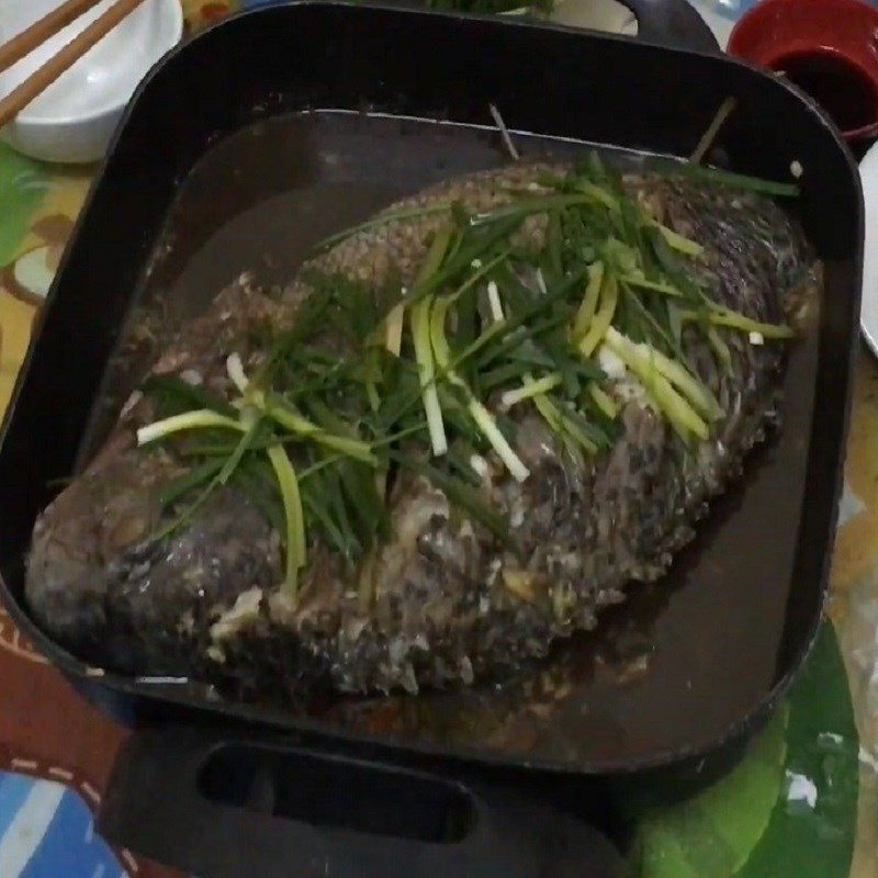 Step 5 Final Product Steamed Tilapia with soy sauce