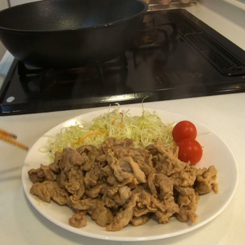 Step 4 Final Product Stir-fried Pork with Ginger