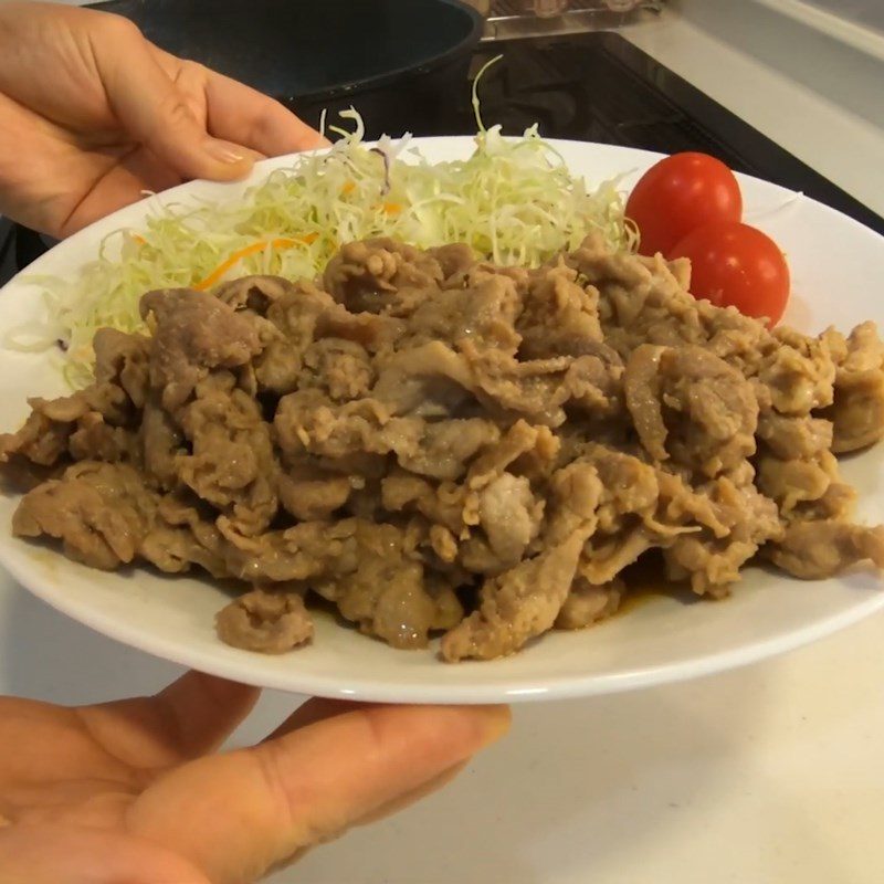 Step 4 Final Product Stir-fried Pork with Ginger