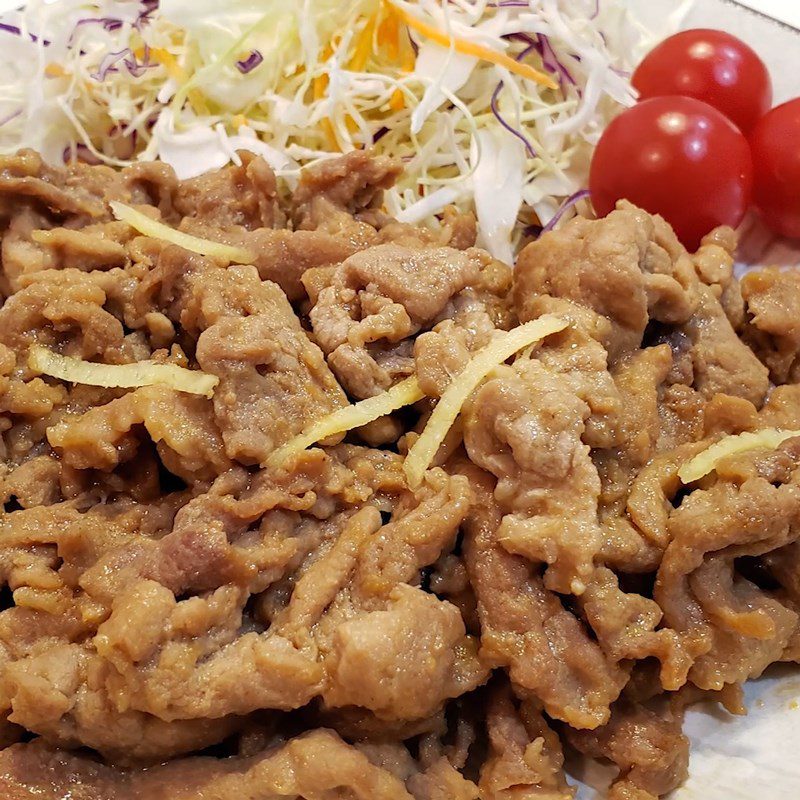 Step 4 Final Product Stir-fried Pork with Ginger