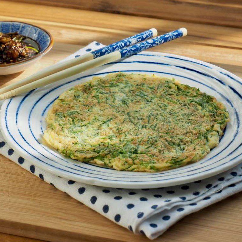 Step 4 Final Product Fried Eggs with Vietnamese Prickly Leaf