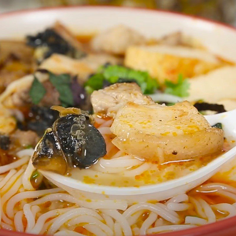 Step 6 Final Product Spicy Snail Noodles