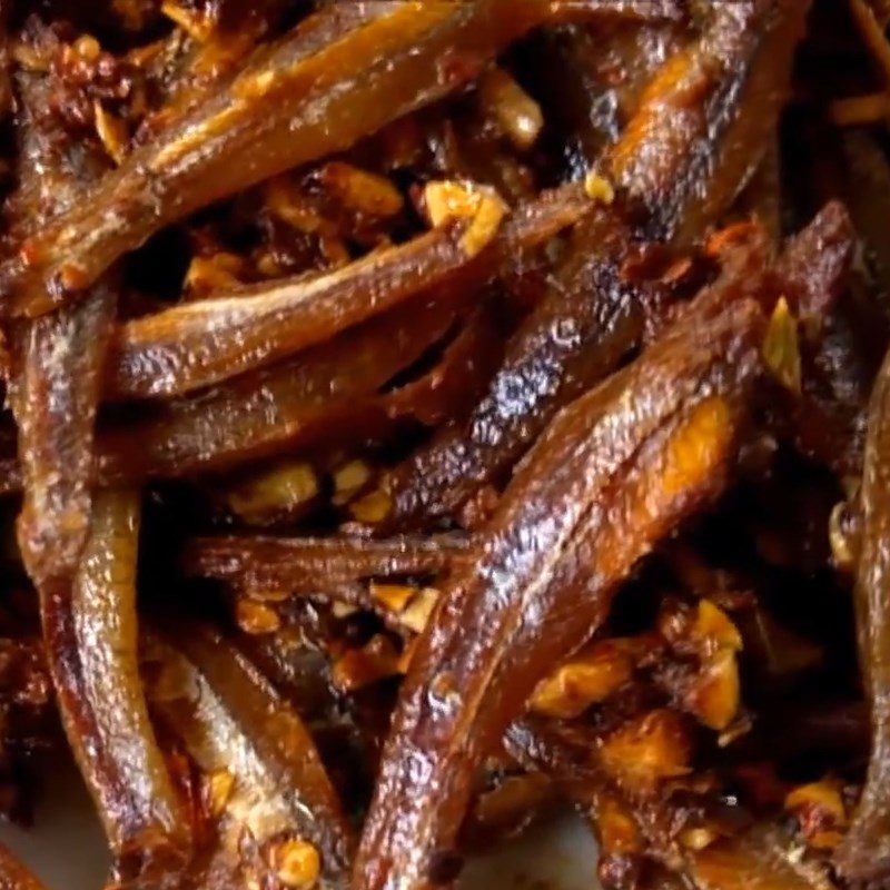 Step 4 Final Product Fried Dried Anchovies with Fish Sauce