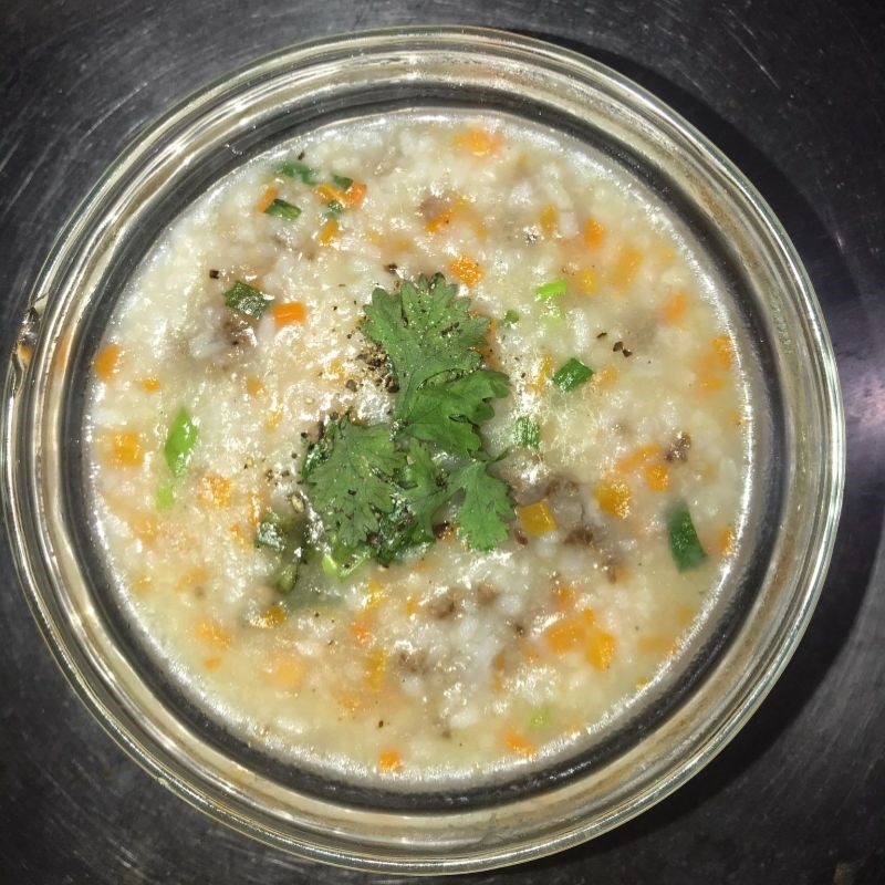 Step 4 Final product Porridge from leftover rice