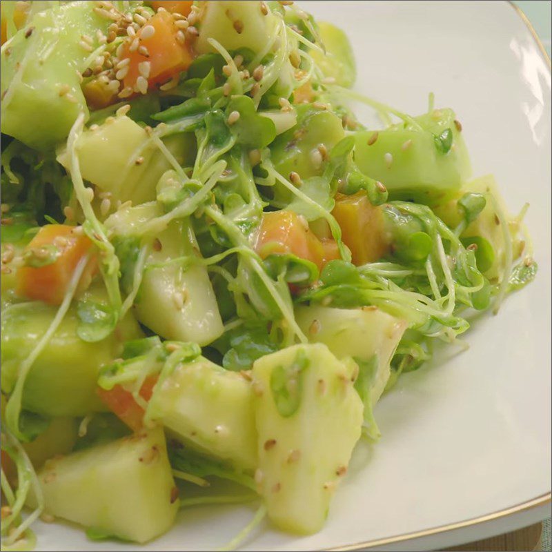 Step 5 Final Product Roasted Sesame Avocado Salad