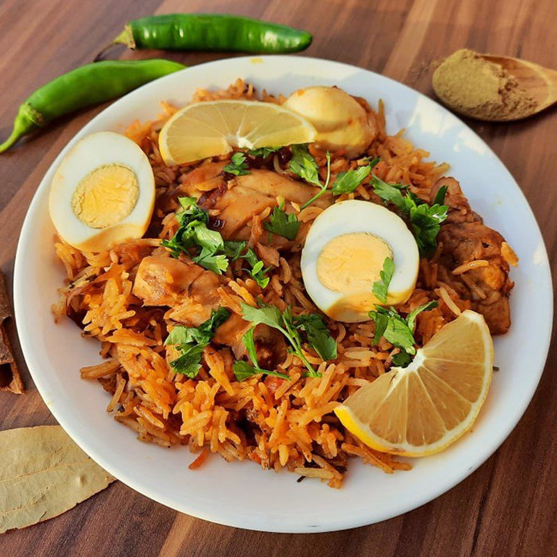 Step 7 Final Product Biryani Chicken Rice