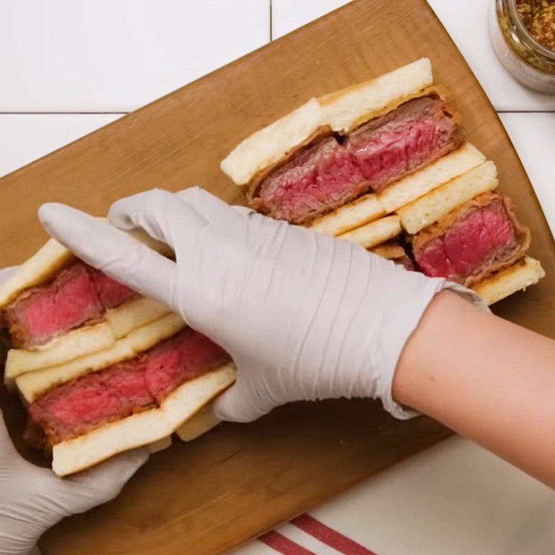 Step 5 Final Product Deep-fried Beef Sandwich