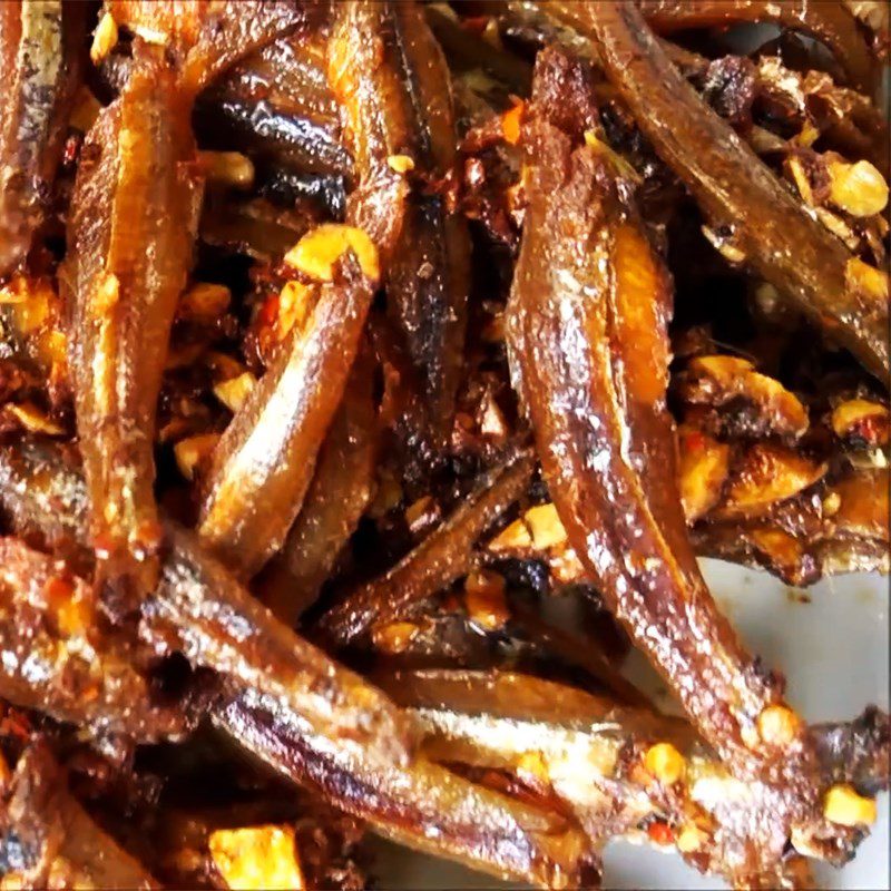 Step 4 Final Product Fried Dried Anchovies with Fish Sauce
