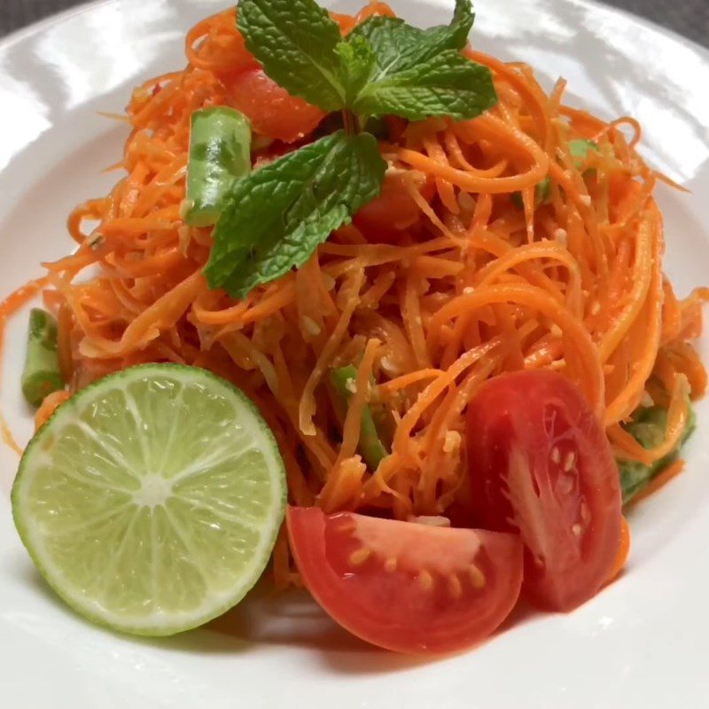 Step 5 Finished product Carrot salad