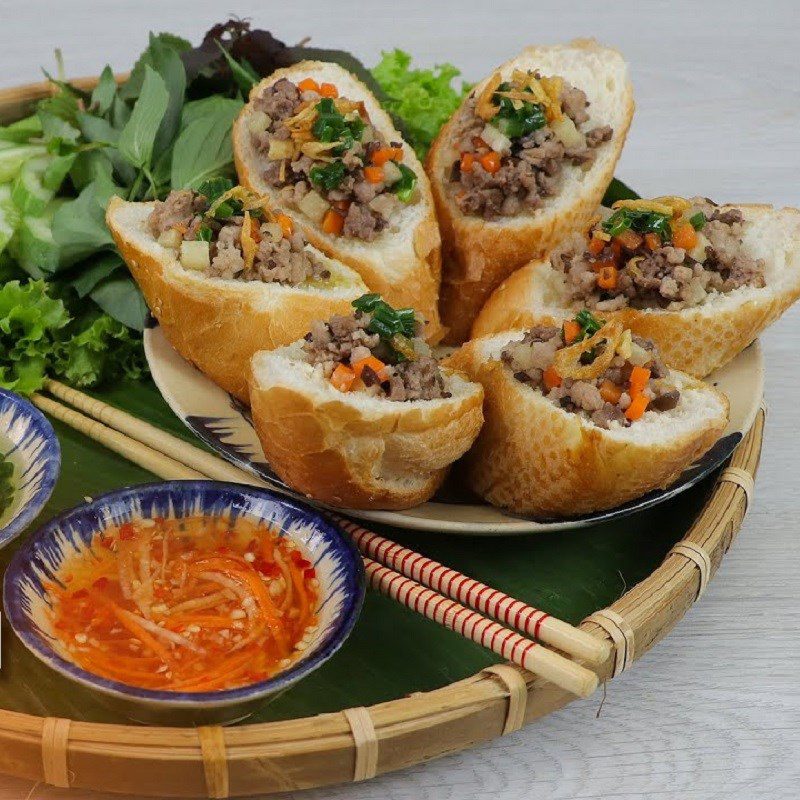 Step 4 Final product Minced meat steamed bread