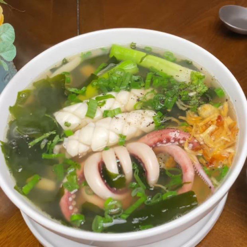 Step 7 Final Product Squid Noodle Soup