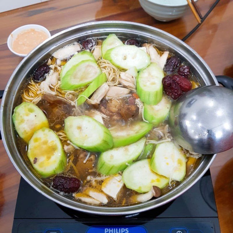 Step 5 Final product of herbal beef tail hotpot using a pressure cooker