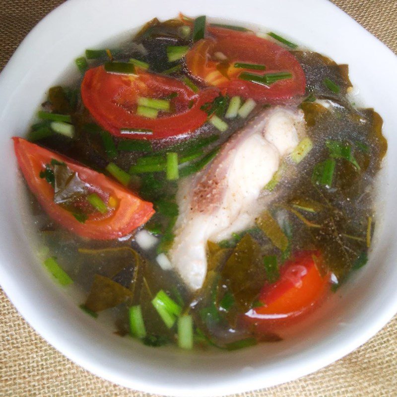 Step 3 Final Product Sour Leaf Soup with Red Tilapia