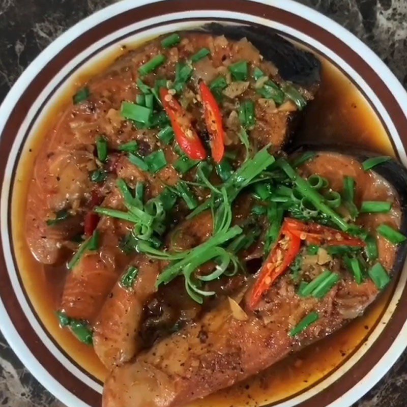 Step 5 Final Dish Braised Salmon with Coconut Water