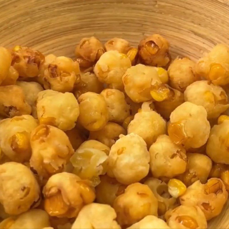 Step 3 Final Product Fried corn (Recipe shared from Tiktok Cooking with TasteVN)