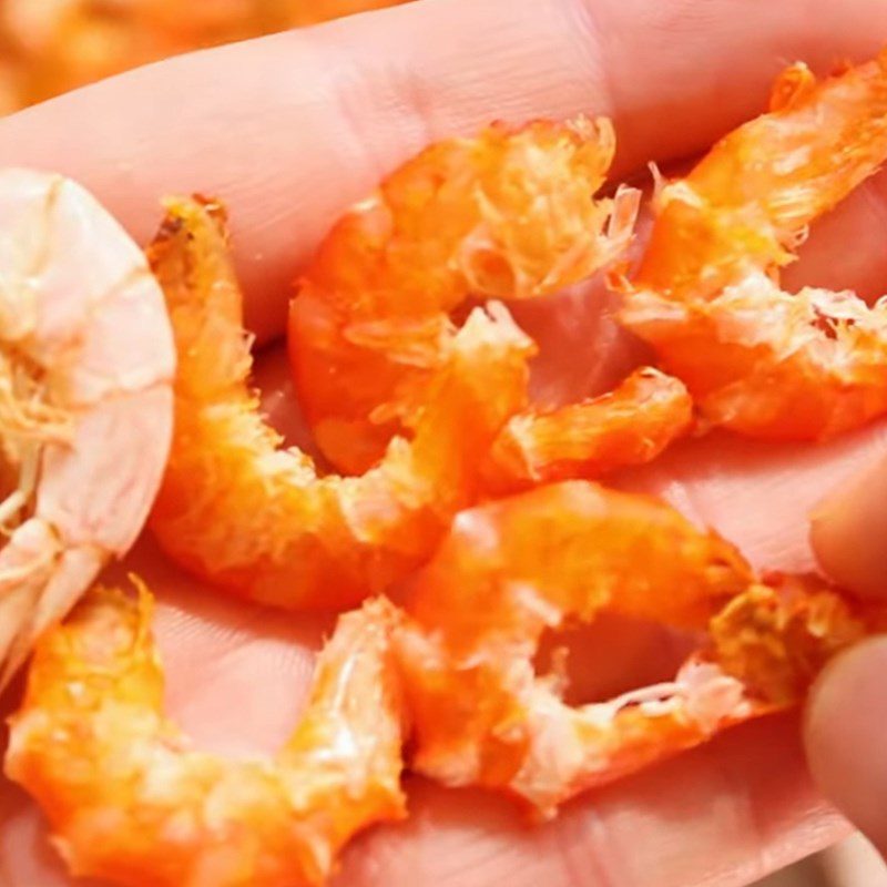 Step 4 Final product Sun-dried shrimp
