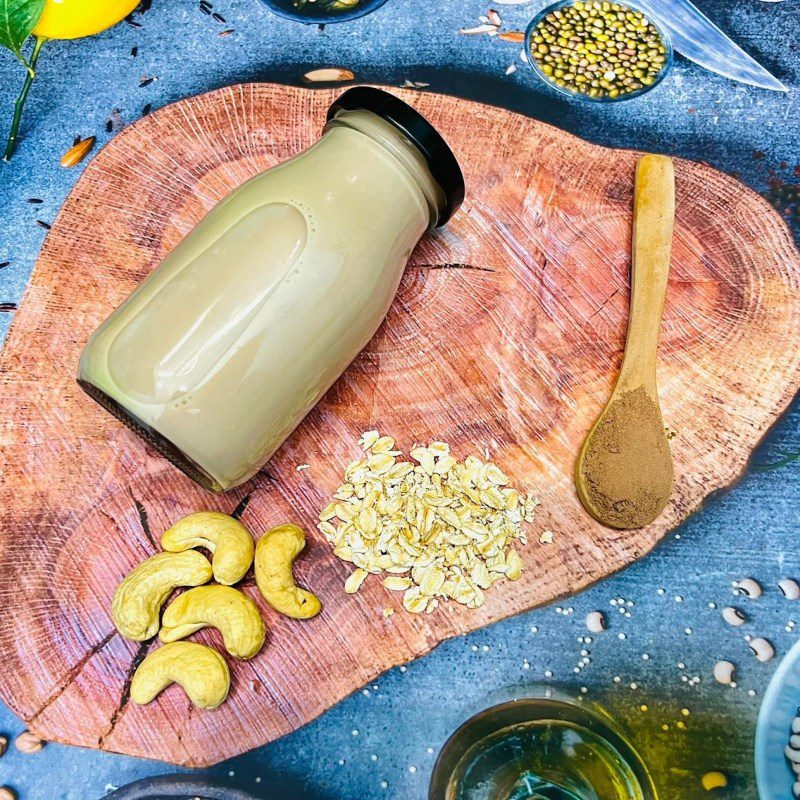 Step 5 Final Product Cashew Nut Cocoa Oat Milk (Recipe shared by users)