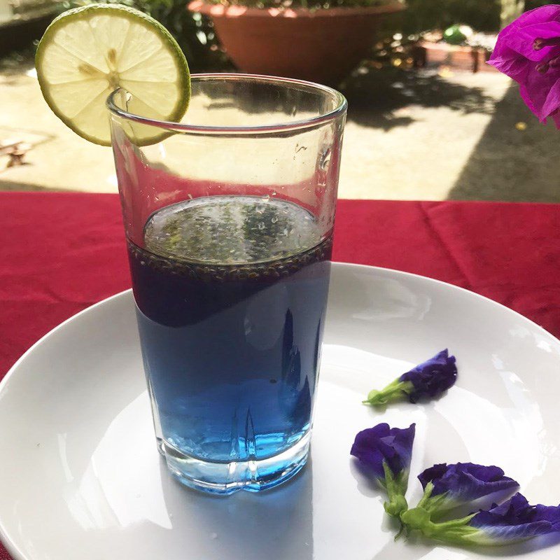 Step 3 Final product Butterfly pea flower chia tea