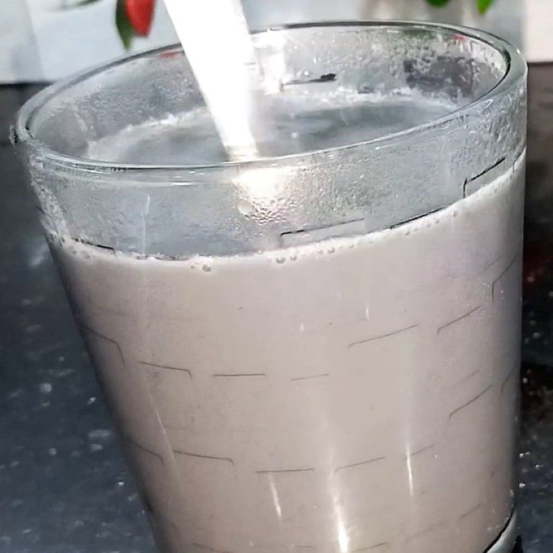 Step 4 Final product Cashew milk with black sesame