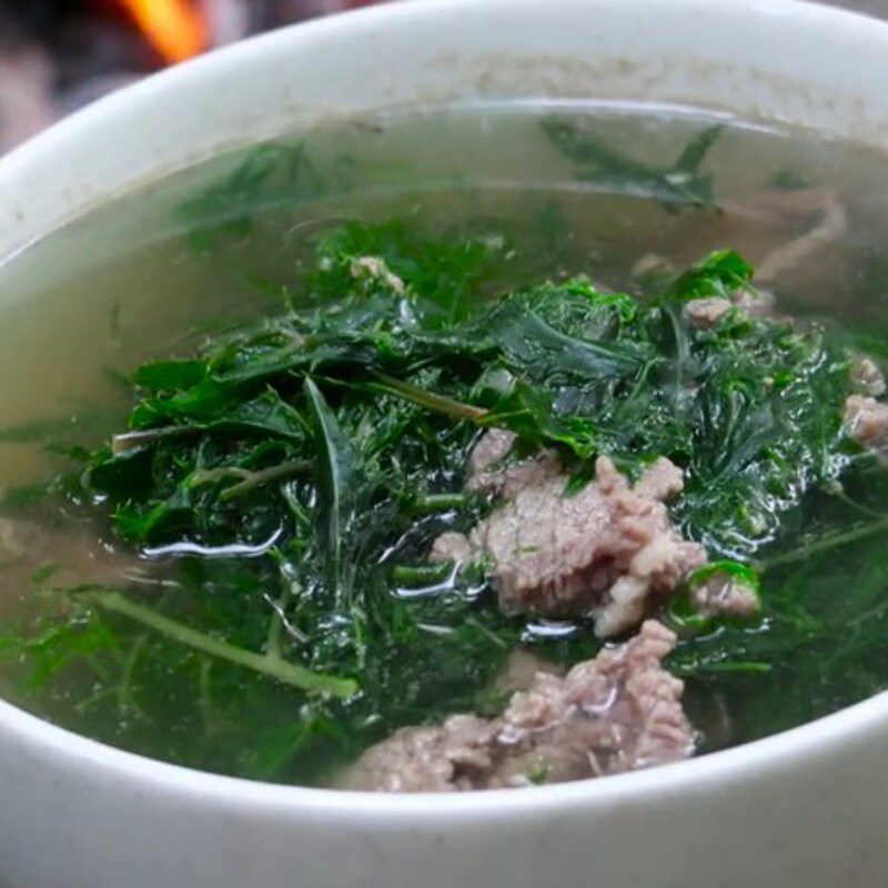 Step 3 Final Product Beef and pennywort soup