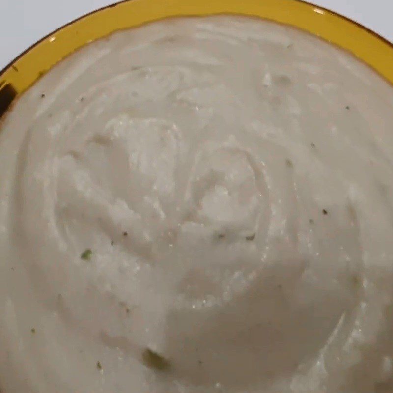 Step 6 Final product Barramundi porridge for baby weaning with taro