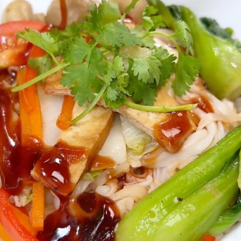 Step 4 Final Product Vegetarian Stir-fried Pho