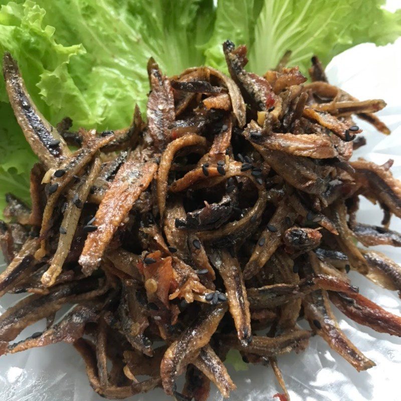 Step 5 Finished Product Fried Dried Anchovies with Fish Sauce (Recipe shared by users)