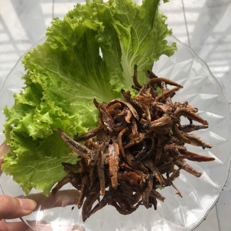 Step 5 Finished Product Fried Dried Anchovies with Fish Sauce (Recipe shared by users)