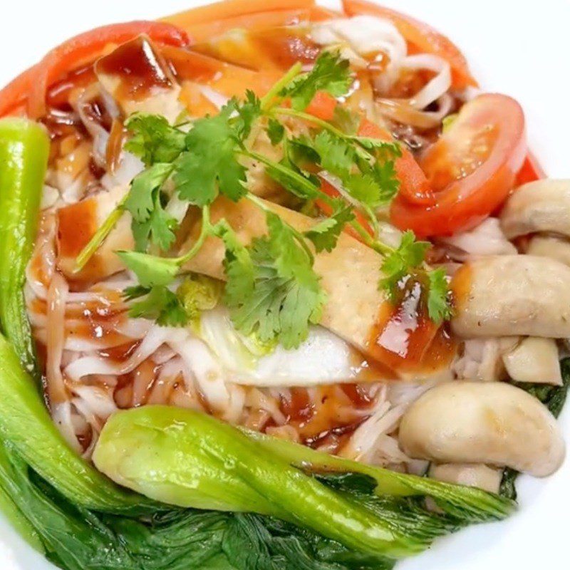 Step 4 Final Product Vegetarian Stir-fried Pho