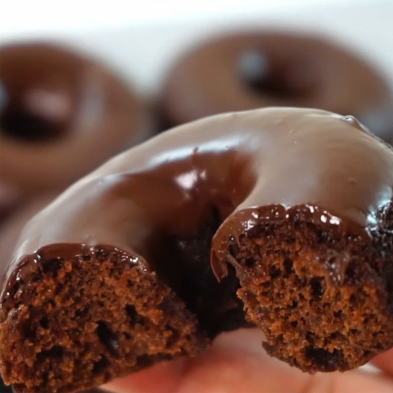 Step 6 Finished Product Chocolate Baked Donut