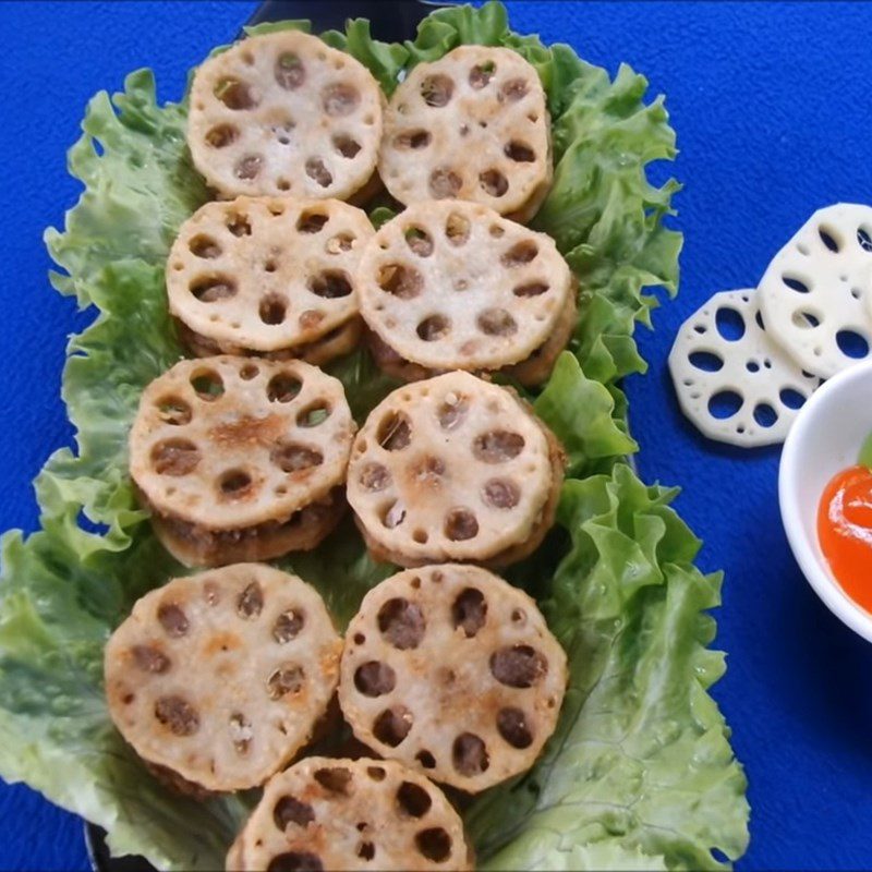 Step 5 Final Product Crispy Beef Stuffed Lotus Root