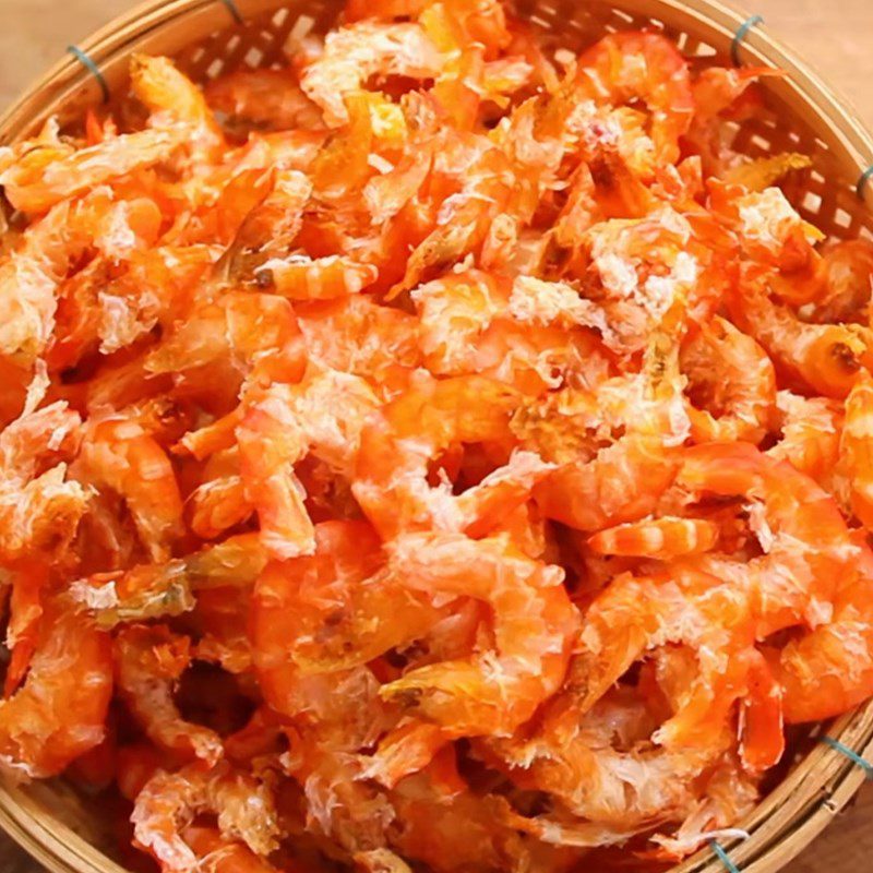 Step 4 Final product Sun-dried shrimp
