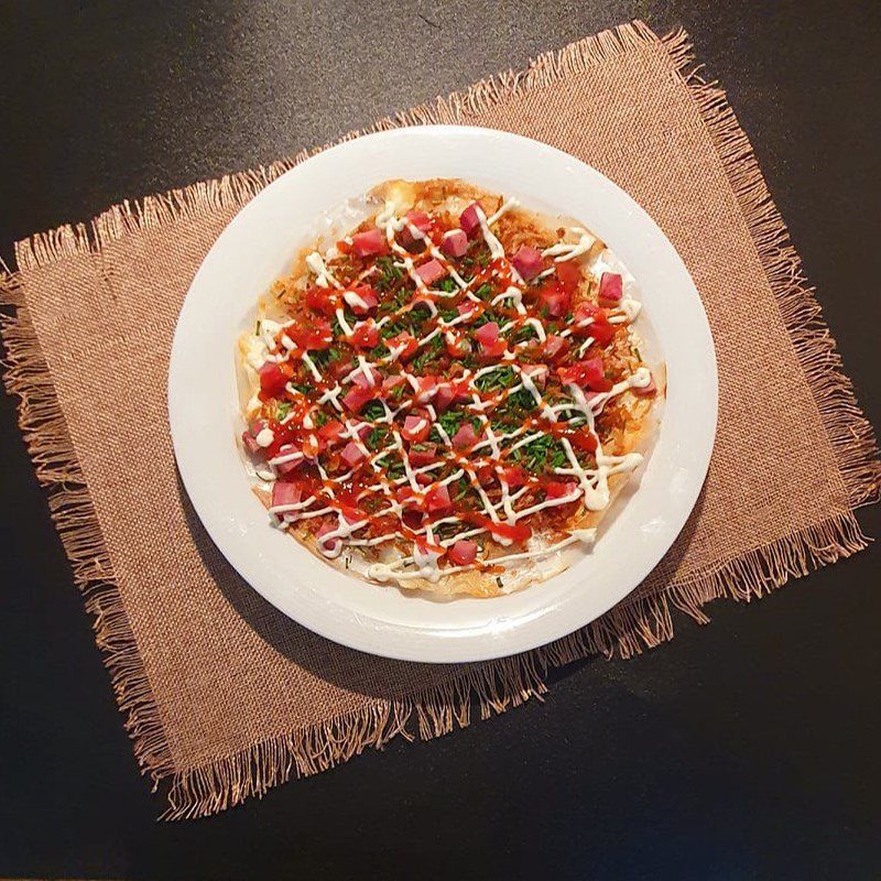 Step 3 Final Product Grilled rice paper made in a pan (recipe shared by users)