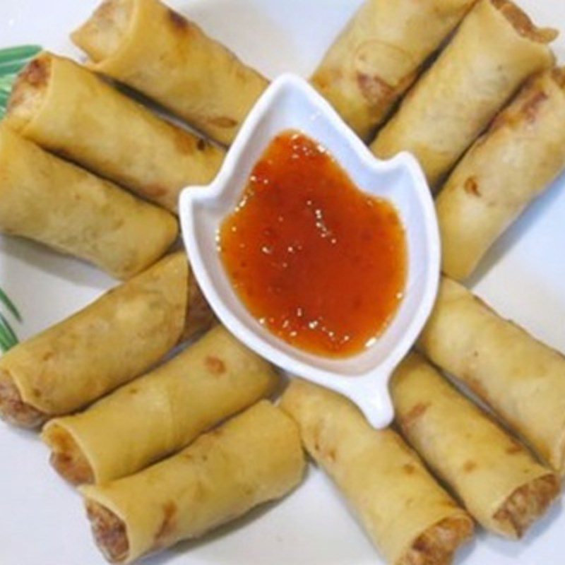Step 5 Final Product Taro Shrimp Meat Spring Rolls