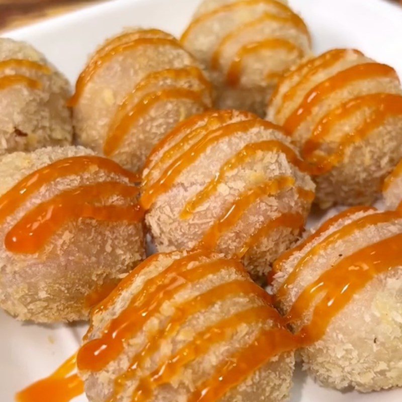 Step 5 Final product battered taro with cheese filling (Recipe from the TikTok channel Cooking with DMX)