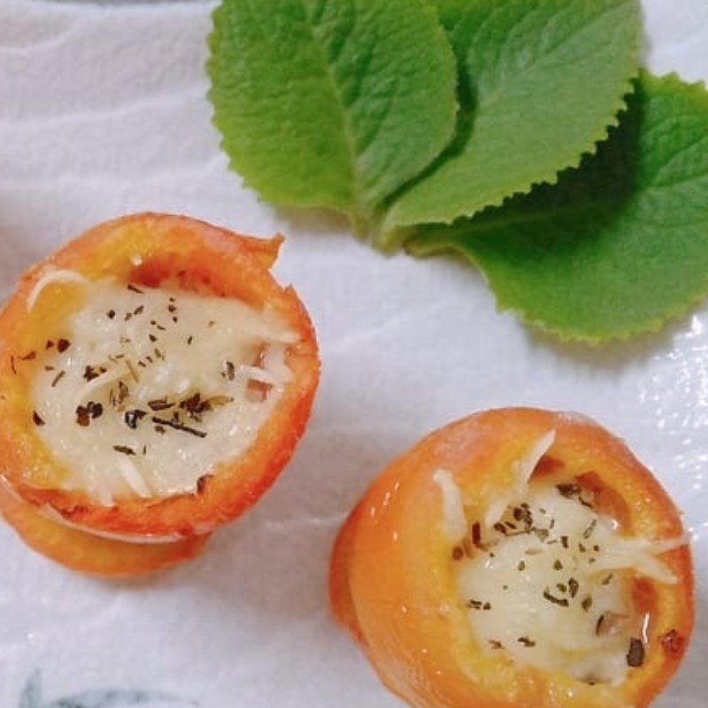 Step 5 Final product Stuffed tomato with ground meat using an air fryer