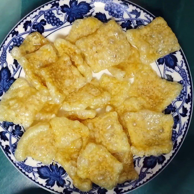 Step 5 Finished product Crispy fried pork skin using an air fryer