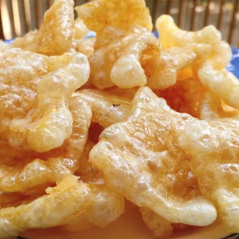 Step 5 Finished product Crispy fried pork skin using an air fryer