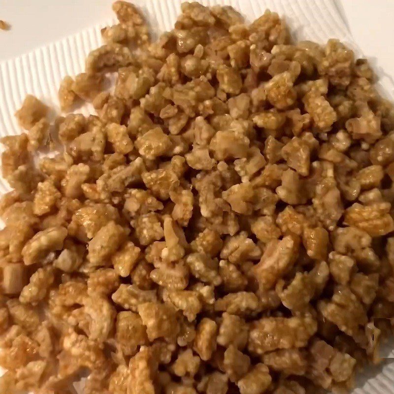 Step 4 Finished Product Crunchy fried pork skin snacks made with an air fryer (no need to dry)