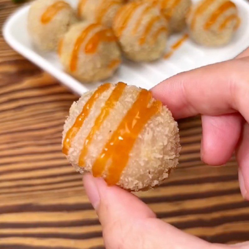 Step 5 Final product battered taro with cheese filling (Recipe from the TikTok channel Cooking with DMX)