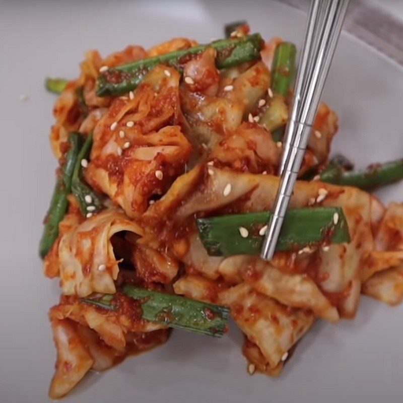 Step 5 Final product Cabbage kimchi
