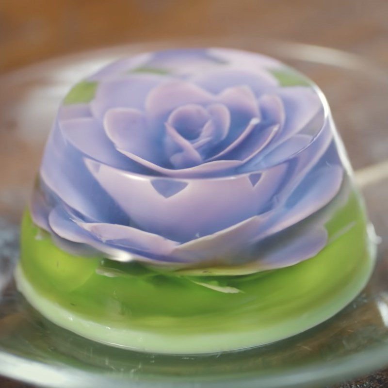 Step 5 Final product 3D jelly with a syringe