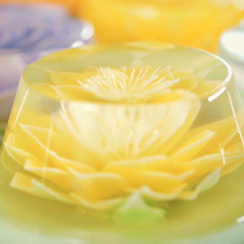 Step 5 Final product 3D jelly with a syringe